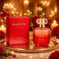 MAJESTIC LONDON Eau de Parfum Majestic for Her Damenduft, Blumig, Sanft, Feminin, e100 ml, Hergestellt in England, Luxuriöser Damenduft, Langanhaltend