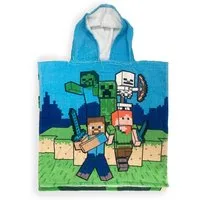 Minecraft Badeponcho Badeponcho – Weicher und saugfähiger Hoodie 100% Baumwolle