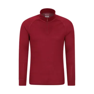 Mountain Warehouse - "Talus" Thermo-Top Reißverschluss für Herren Langärmlig (Rot)