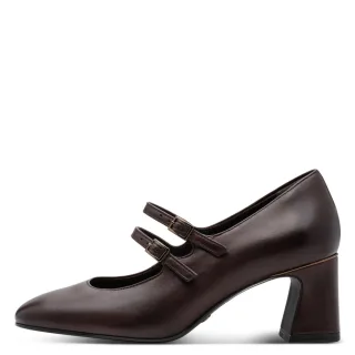 Tamaris - Pumps mit Riemchen braun - Gr. - 39