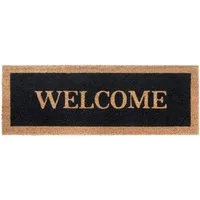 HANSE Home Fußmatte Mix Mats Kokos Welcome Border, Türmatte, rechteckig, Höhe: 15 mm, Kokos, Schmutzfangmatte, Outdoor, Rutschfest, Innen, Kokosmatte, Flur