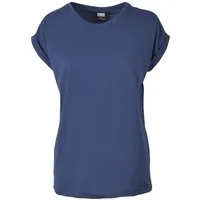URBAN CLASSICS Kurzarmshirt Urban Classics Damen Ladies Extended Shoulder Tee (1-tlg)