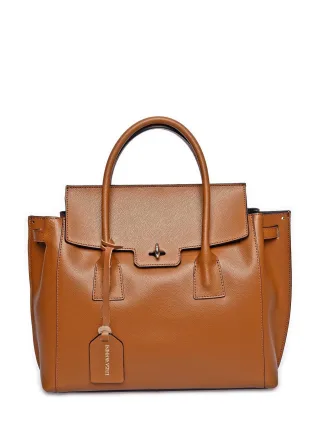 Luisa Vannini Braun Rindsledertasche