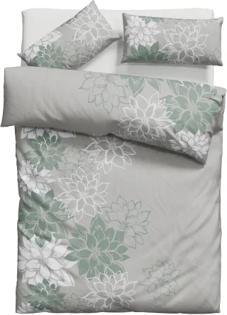 OTTO home Bettwäsche "Susan in Gr. 135x200 oder 155x220 cm" 2 in verschiedenen Qualitäten, romantische Bettwäsche mit Blumen