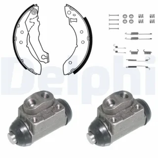 Delphi Bremsbacken vormontiert hinten Ford Escort Orion KP698