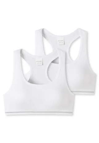 SCHIESSER - 2PACK Bustiers weiss - Gr. - 164