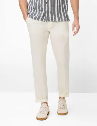 Brax Herren Chino Style EVANS WHITE, weiß, Gr. 27