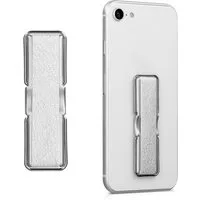kwmobile Popsockets Smartphone Fingerhalter mit Ständer - selbstklebend, (1-tlg., Fingerhalter mit Ständer im Leder Design)