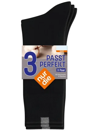 NUR DIE Herren Socken Passt Perfekt 3er Pack