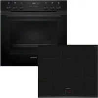 SIEMENS Elektro-Herd-Set EQ522IAAB, mit Teleskopauszug nachrüstbar, Gelingsichere cookControl10 & gleichmäßige 3D-Heißluft
