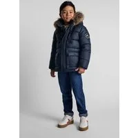 MINOTI Winterjacke Winterjacke mit Fleece-Futter und Kapuze mit Kunstfellbesatz  (2y-14y)