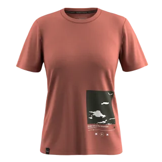 SALEWA - Eagle Cover T-Shirt Damen - Rot (Gr.38)