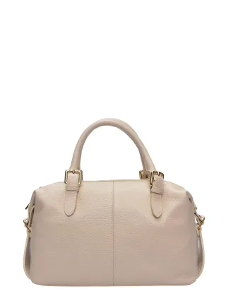 Luisa Vannini Beige Rindsledertasche