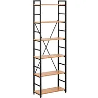 Fromm&Starck Bücherregal Standregal Regal 60 x 28 x 182.5 cm Metall 6 Ebenen 150 kg, verschiedene Größen