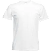 Fruit of the Loom Unterziehshirt Unterhemd (10er Pack) Weiß Rundhals (Set, 10er Pack) Trockner geeignet