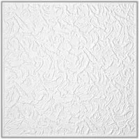 Homestar Deckenplatten Paris, 50 x 50 cm, BxL: 50,00x50,00 cm, 0,25 qm, (8-tlg) schwer entflammbar, überstreichbar
