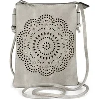 styleBREAKER Mini Bag Mini Umhängetasche Blumen Cutout und Strass (1-tlg)