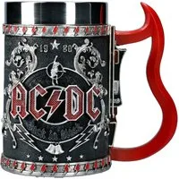 Figuren Shop GmbH Bierkrug AC/DC Krug - Back in Black - Merchandise Metall, Kunststein (Polyresin), Edelstahl