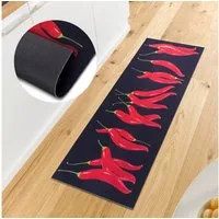 HANSE Home Küchenläufer Chili Dance, rechteckig, Höhe: 3 mm, Läufer, Rutschfest, Küchenteppich, Küche, Teppich, Pflegeleicht