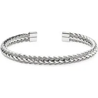 Firetti Armspange Schmuck Geschenk Edelstahlarmband in geflochtener Optik