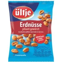 UELTJE Knabberei, Ültje Erdnüsse ohne Fett im Ofen geröstete und pikant gewürzt 200g