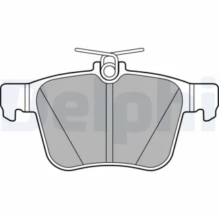 Delphi Bremsbel?ge vorne Audi Seat Skoda VW LP2697