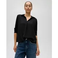 OPUS Shirtbluse Shirtbluse Flasti aus Material Mix