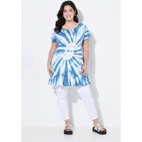 Angel of Style T-Shirt T-Shirt oversized Batik-Druck Rundhalsausschnitt