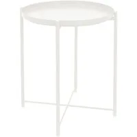 ML-DESIGN Beistelltisch Wohnzimmertisch klappbar stabil & standsicher mit abnehmbarem Tablett, Couchtisch aus Metall Nachttisch Sofatisch Nachttisch Kaffeetisch