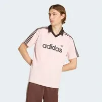adidas Originals T-Shirt JSY mit V-Ausschnitt, ohne Verschluss, aus Polyester
