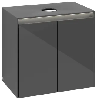 Villeroy & Boch Waschtischunterschrank Collaro 600x548x380mm m. Bel. 2trg. Waschtisch mittig Glossy C150B0FP