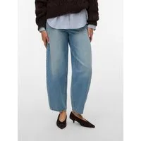 Vero Moda High-waist-Jeans VMBILLIE HR BARREL ANK JEANS LI3151 NOOS Baumwolle, Barrel Fit, High Waist