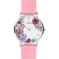s.Oliver Quarzuhr s.Oliver Armbanduhr mit Silikonarmband SO-4078-PQ, Hochwertiges Produkt mit zeitlosem Design, sorgfältiger Verarbeitung