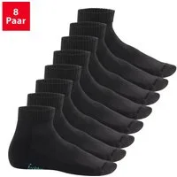 Footstar Kurzsocken Damen & Herren Kurzschaft Socken Frottee-Sohle (8 Paar)