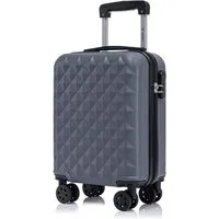 YONSLY Hartschalen-Trolley Reisekoffer Trolley Hartschalenkoffer Rollkoffer mit 4 Rollen, 4 Rollen, ABS und Aluminium, Zahlenschloss, 360°-Doppelrollen, Gummigriff