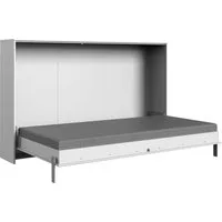 Wimex Schrankbett Juist Schrankklappbett Gästebett horizontal klappbar, 3 Liegeflächen, mit Lattenrost, Made in Germany