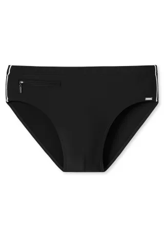 SCHIESSER - Badehose Slip Komfort schwarz - Gr. - 9