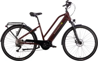 SAXONETTE "Premium Sport (Trapez)" 10 Gang Kettenschaltung Mittelmotor 250 W Pedelec, Elektrofahrrad für Damen