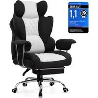 GTPLAYER Gaming-Stuhl Bürostuhl Gamer Stuhl gaming stuhl Schreibtischstuhl Chefsessel, mit Taschenfeder-Lendenwirbelstütze, breiter Büro-Computersessel