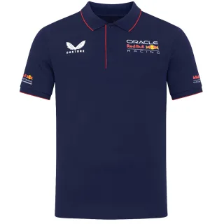 Castore Red Bull Racing Fabrik Herren Polo-Shirt in Marineblau