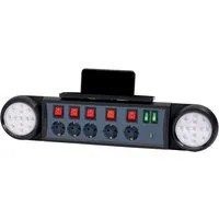 Northpoint LED Steckdosenleiste Wandmontage USB-C Anschlüsse Smartphonehalter Mehrfachsteckdose