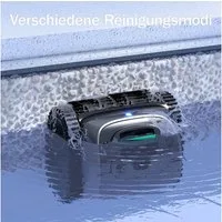 WYBOT Poolroboter C1 Pro Kabelloser Betrieb ideal für große Flächen Boden und Wände, Freesuction™ 3.0 mit Triple-Motor-Technologie
