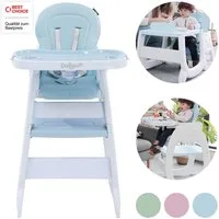 Daliya® Kombihochstuhl MULTIHOK 4in1 Baby- & Kinderhochstuhl, Spieltisch mit Kinderstuhl (Set, 3 St), Kinderhochstuhl wandelbar zu Spieltisch oder Lerntisch mit Kinderstuhl