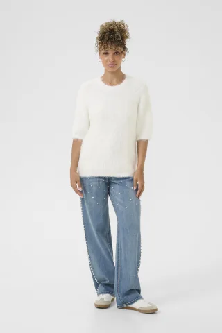 Strickpullover CRLini Strickpullover Straight fit white