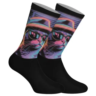 Lustig bedruckte lange Socken für Herren und Damen