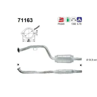AS Katalysator  Mercedes C-Klasse W202 CLK E-Klasse W210