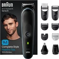 Braun Haarschneider 3,6 V Haar-/Barttrimmer Haarschneider Multigroom Kit 9-in-1 MGK5411, Set, für Trocken- und Nassrasur