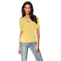 heine T-Shirt V-Shirt Kurzarm