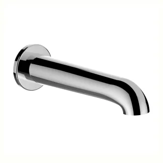 LAUFEN Wanneneinlauf PURE wandmontiert Festauslauf Ausladung 175 mm chrom HF901771100000