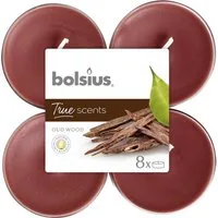 Bolsius Teelicht Bolsius Duftteelichter Maxi Oud Wood, Höhe 1,17
